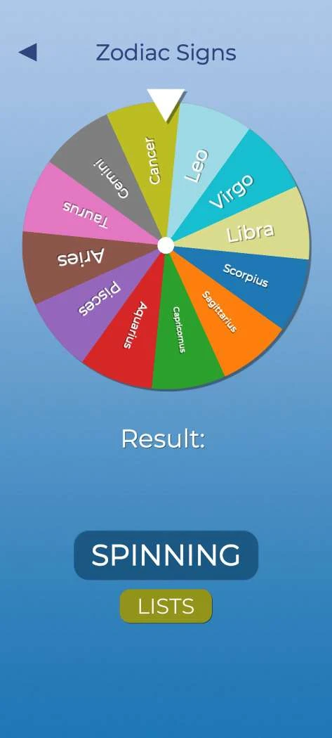 Spin The Wheel Random Chooser screenshot